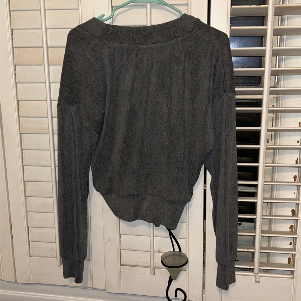 Gilli Charcoal V-Neck Sweater - Picture 7 of 7